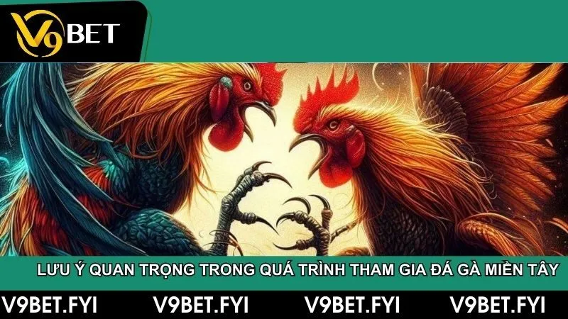 Tham gia đá gà miền tây cũng cần phải chú ý một vài vấn đề quan trọng để thắng lớn