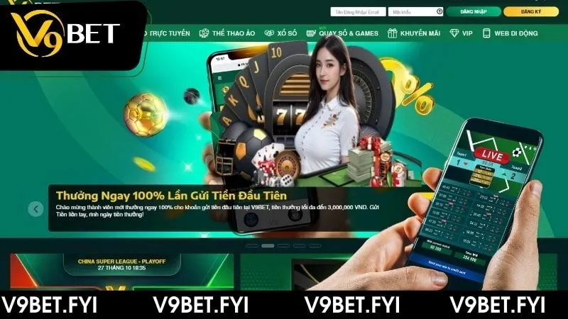 Không gian game giải trí của V9BET cực khủng