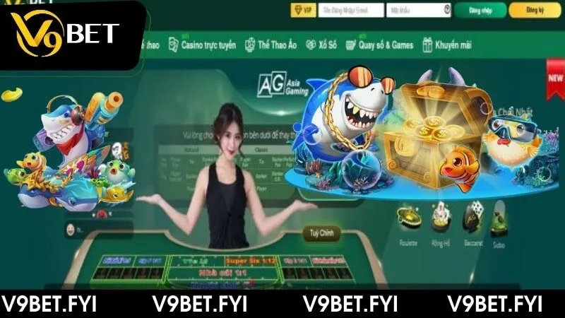 Sân chơi Bắn cá lý tưởng tại nhà cái hàng đầu V9BET